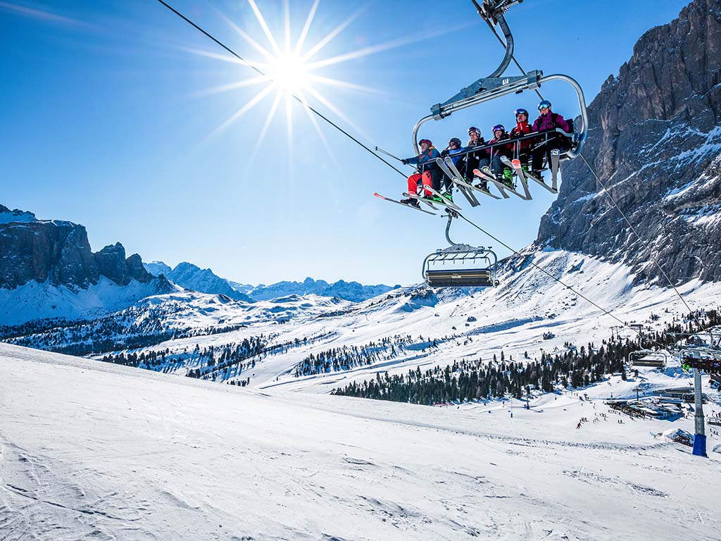 Sciare al Piz Sella